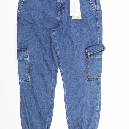 Denim & Co. Womens Blue   Cropped Jeans Size 12 L25 in