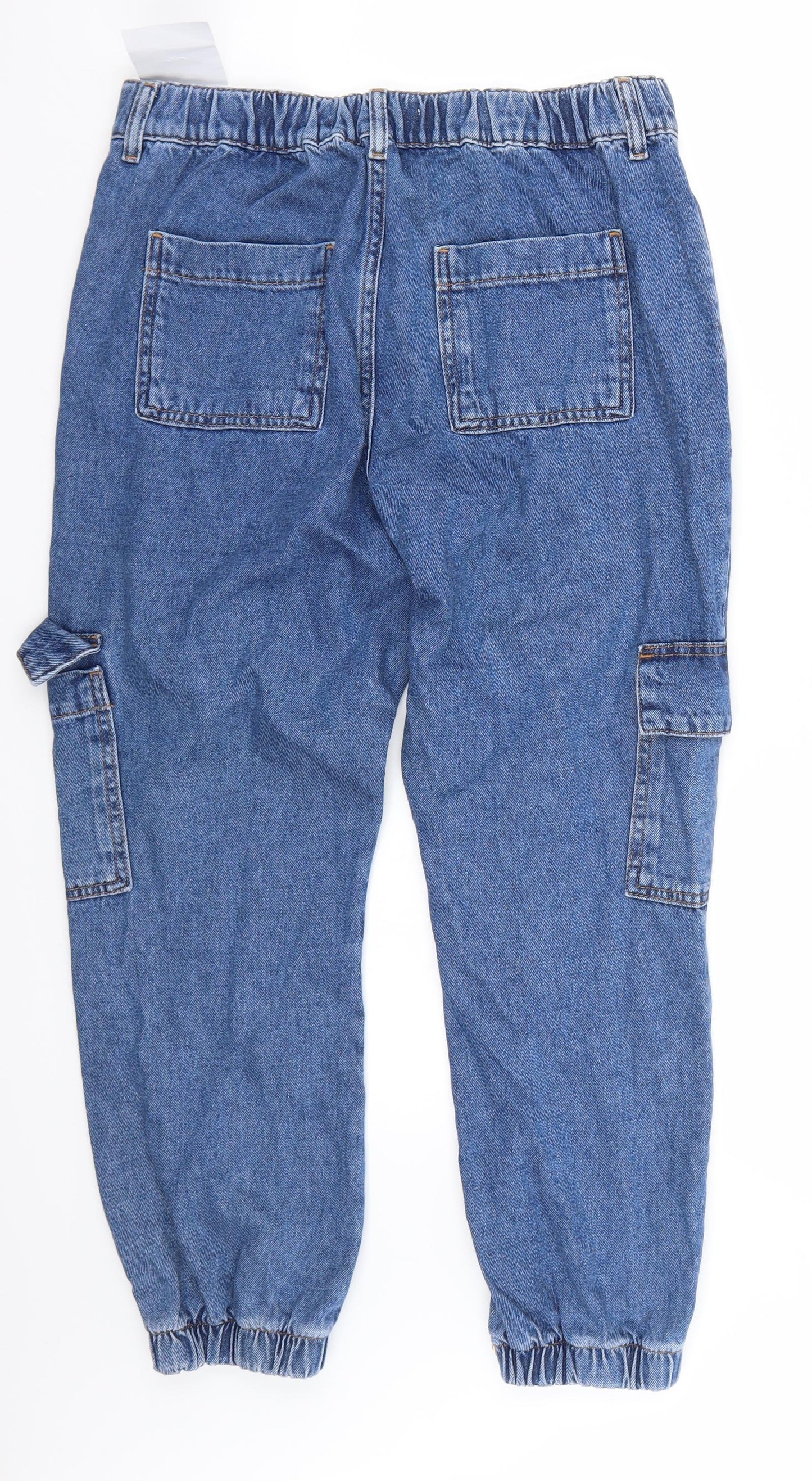 Denim & Co. Womens Blue   Cropped Jeans Size 12 L25 in