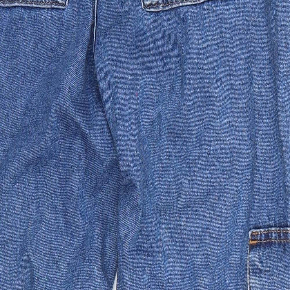 Denim & Co. Womens Blue   Cropped Jeans Size 12 L25 in
