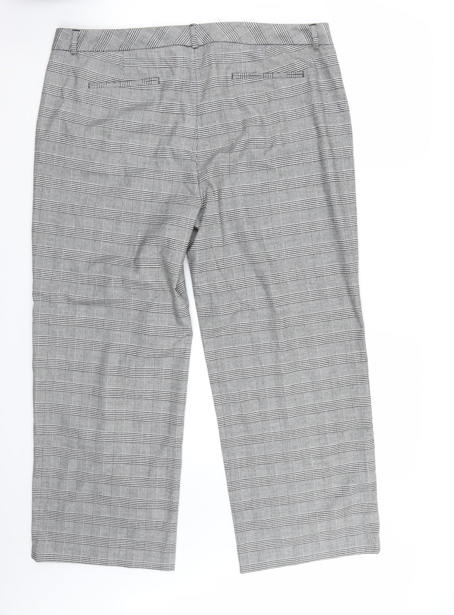 Marks and Spencer Womens White   Trousers  Size 18 L28 in