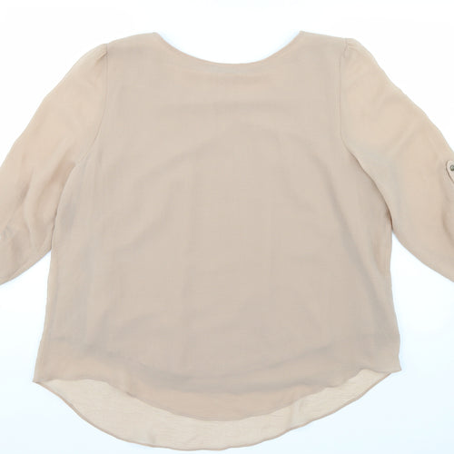 Wallis Womens Beige   Basic Blouse Size XL
