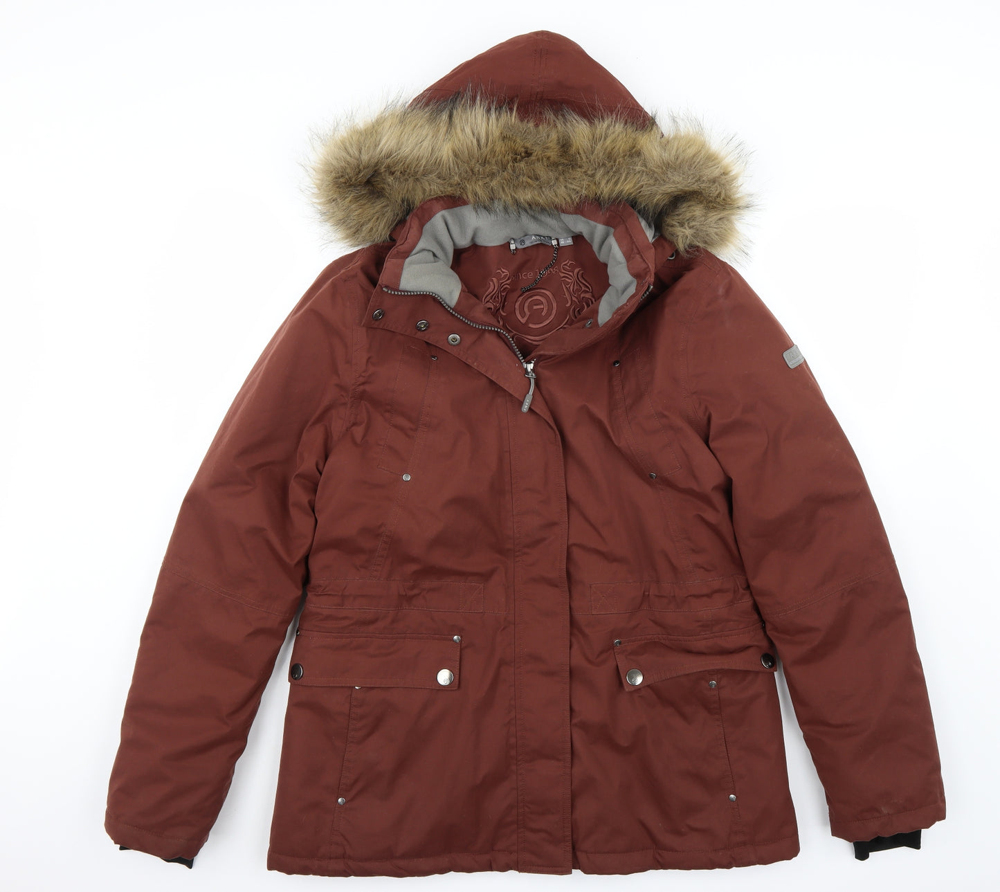 Anky Womens Brown   Jacket Coat Size 16