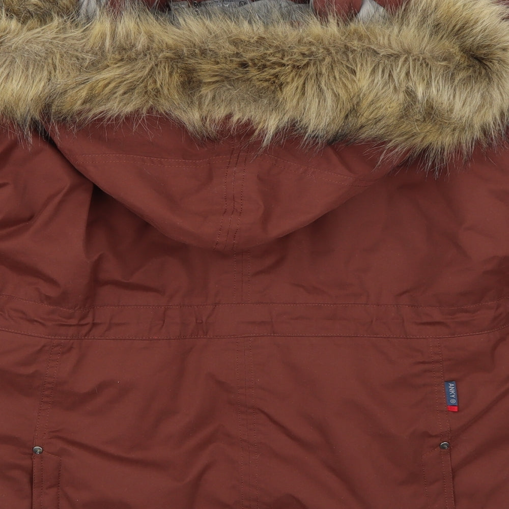 Anky Womens Brown   Jacket Coat Size 16