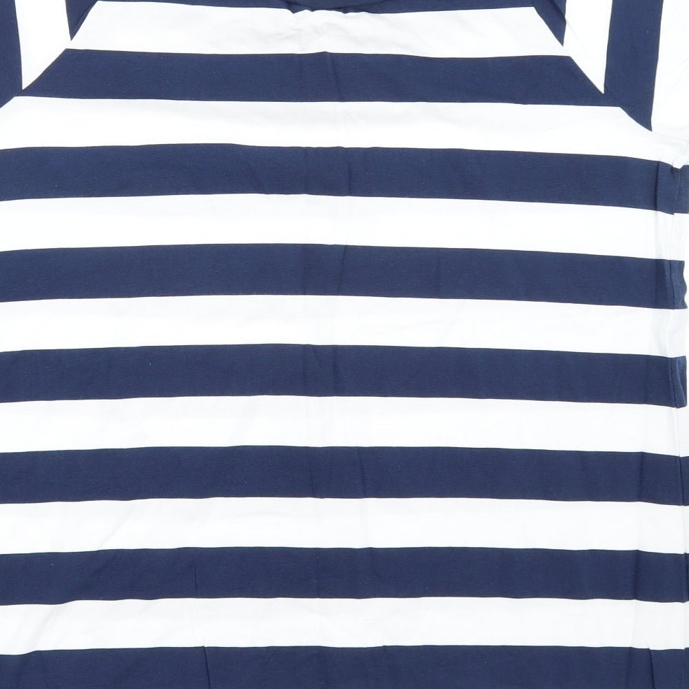 NEXT Womens Blue Striped  Basic T-Shirt Size 22