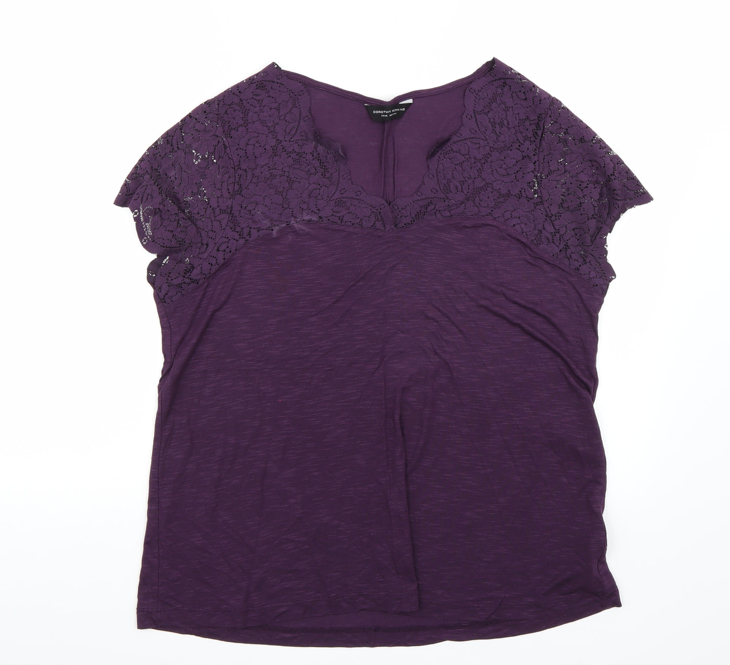 Dorothy Perkins Womens Purple   Basic T-Shirt Size 20