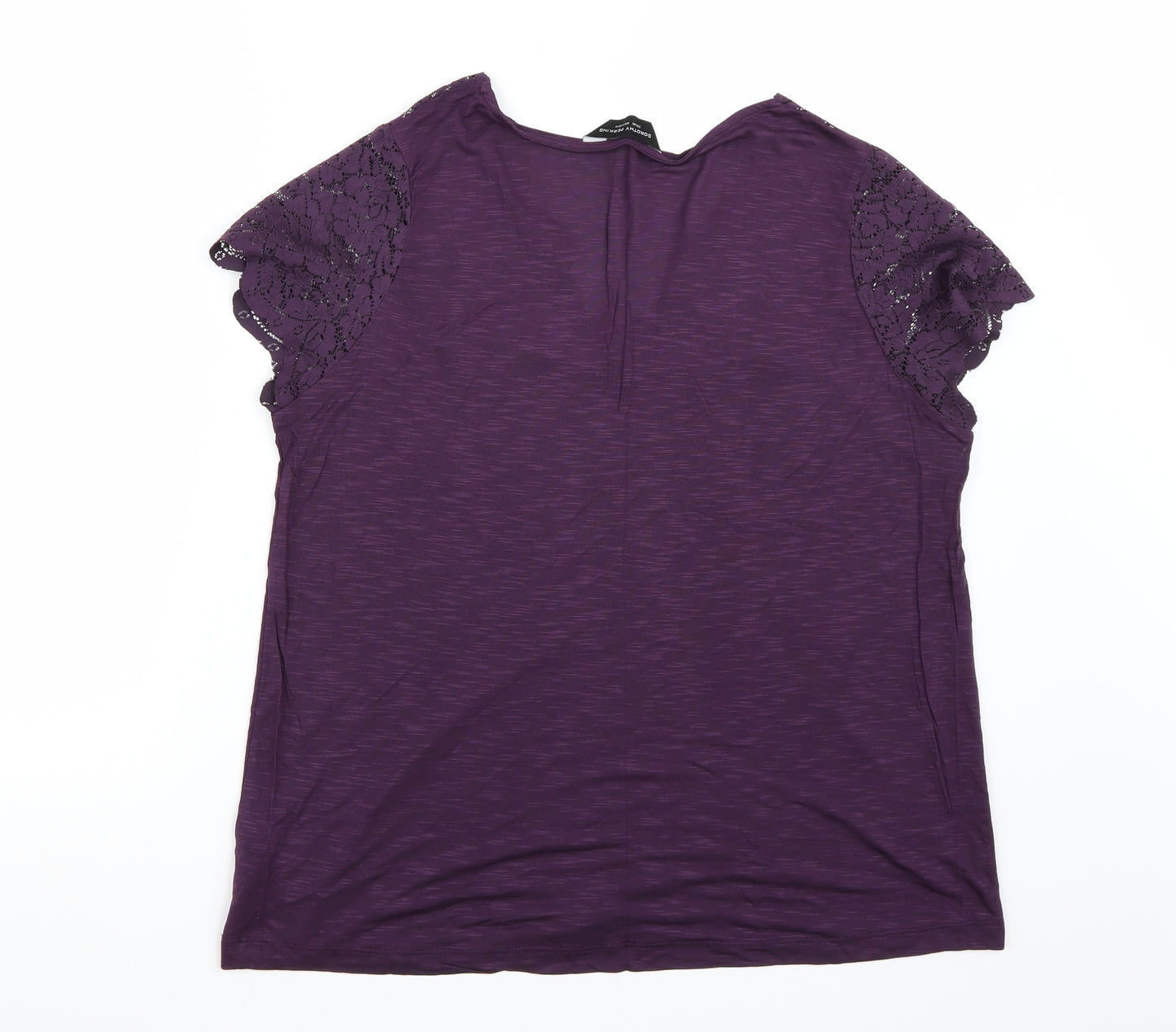 Dorothy Perkins Womens Purple   Basic T-Shirt Size 20
