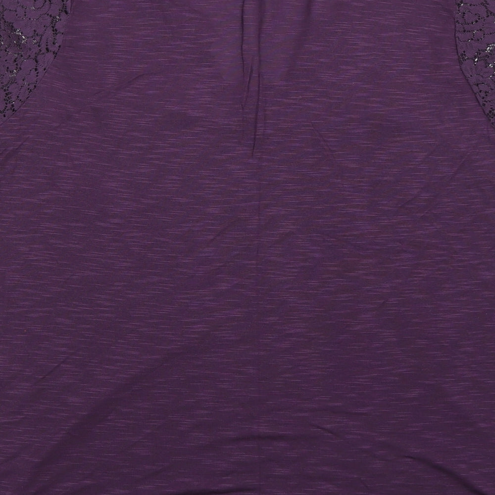 Dorothy Perkins Womens Purple   Basic T-Shirt Size 20