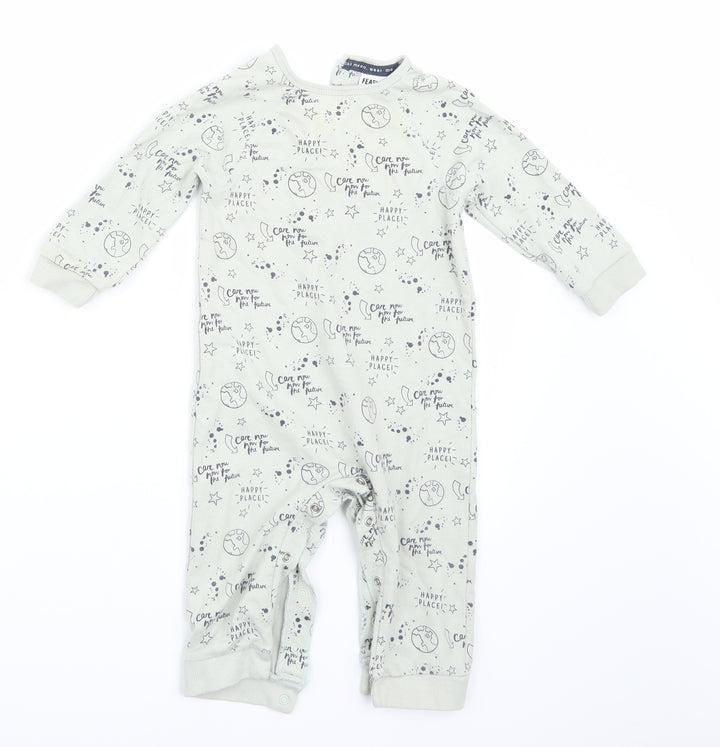 Fearne Baby Grey Babygrow One-Piece Size 9-12 Months
