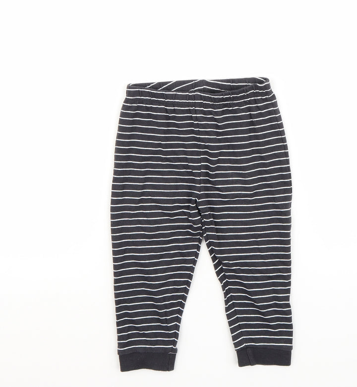 George Baby Blue Striped Capri Trousers Size 12-18 Months