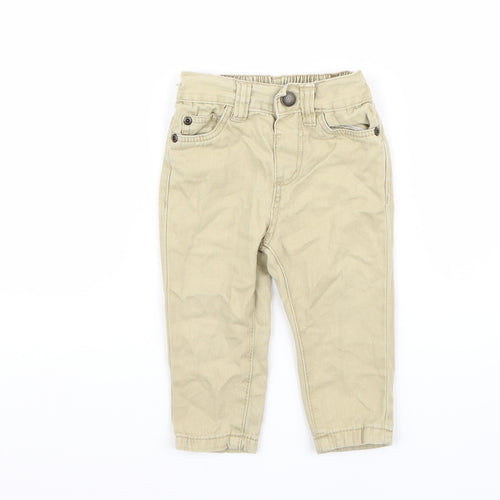 Little rebel Baby Beige   Capri Trousers Size 12-18 Months