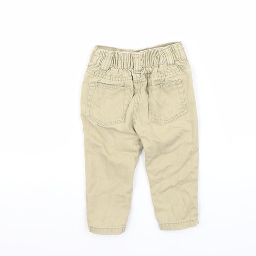 Little rebel Baby Beige   Capri Trousers Size 12-18 Months