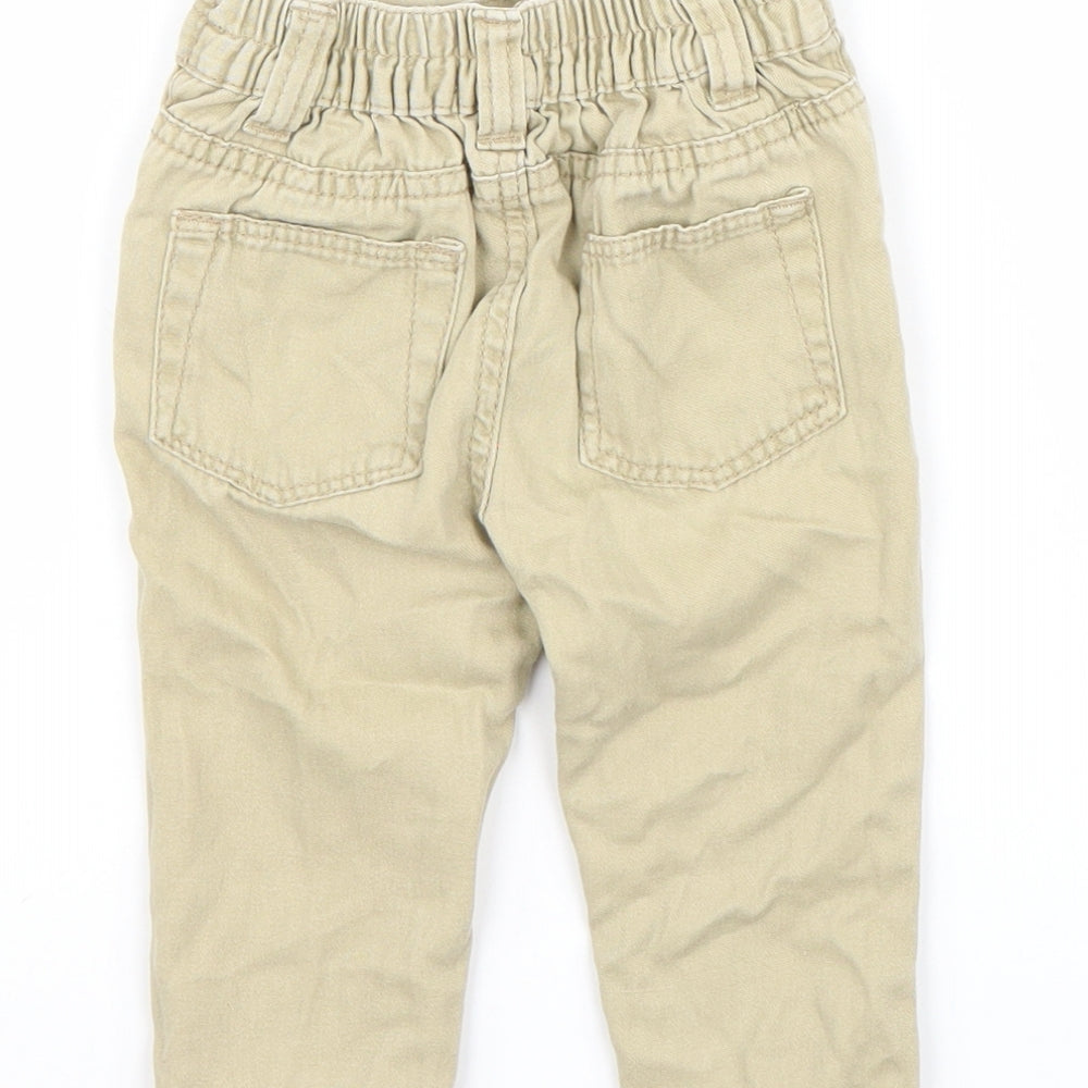 Little rebel Baby Beige   Capri Trousers Size 12-18 Months