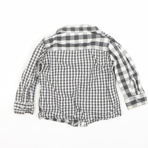 F&F Boys Grey   Basic Button-Up Size 9-12 Months