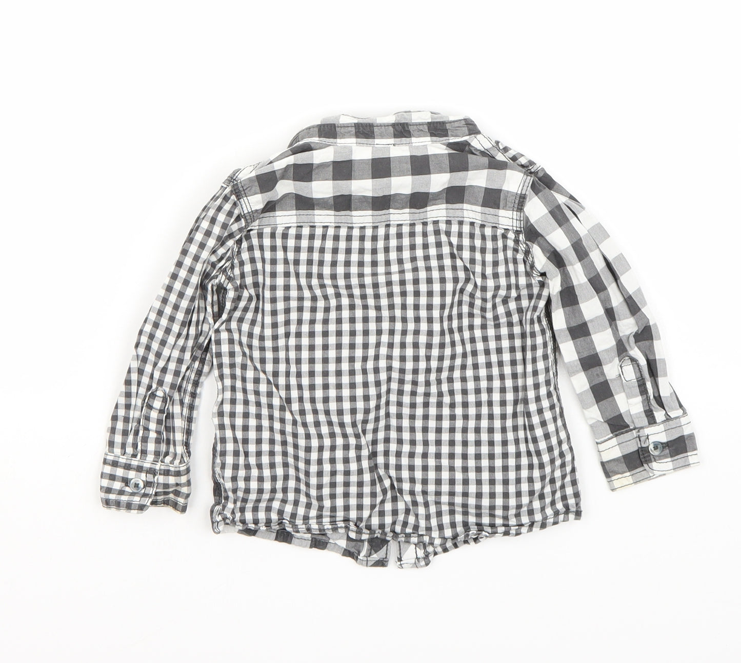 F&F Boys Grey   Basic Button-Up Size 9-12 Months