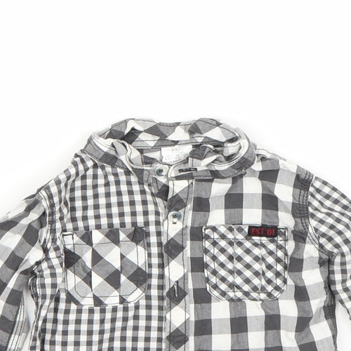 F&F Boys Grey   Basic Button-Up Size 9-12 Months