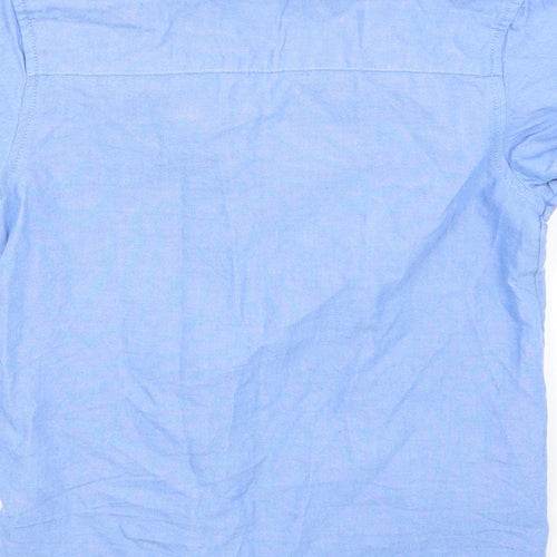 Rebel Boys Blue  Rayon Basic Button-Up Size 7-8 Years