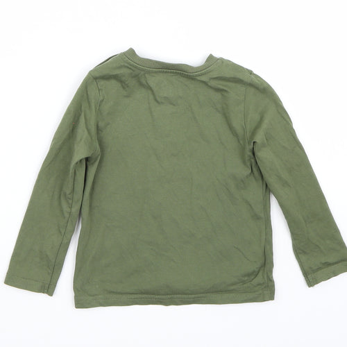 F&F Boys Green   Basic T-Shirt Size 18-24 Months