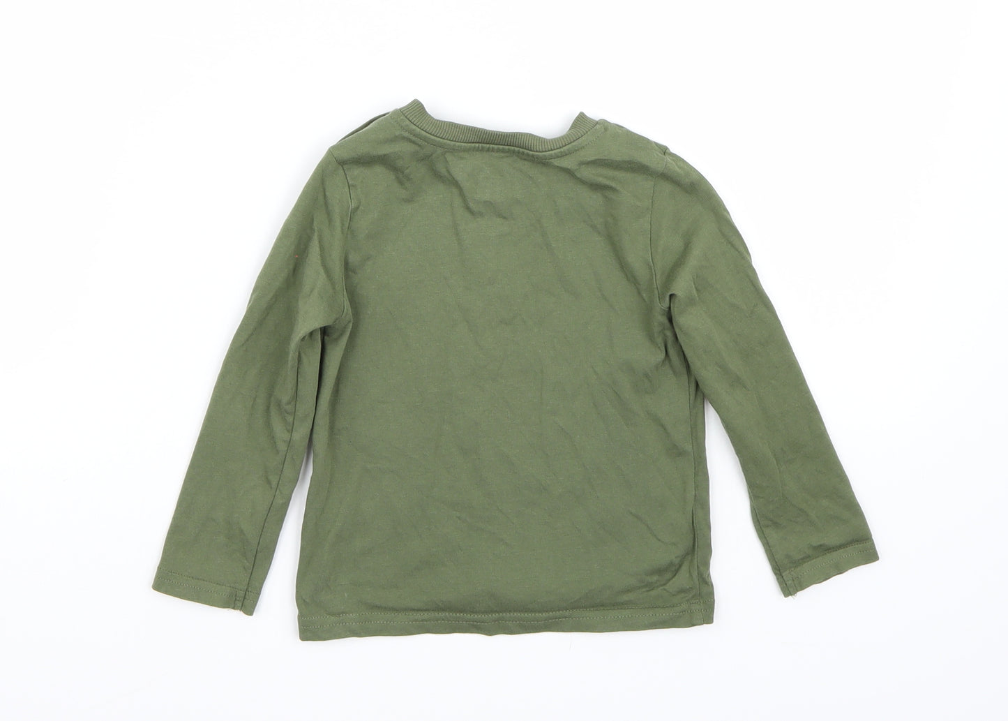F&F Boys Green   Basic T-Shirt Size 18-24 Months