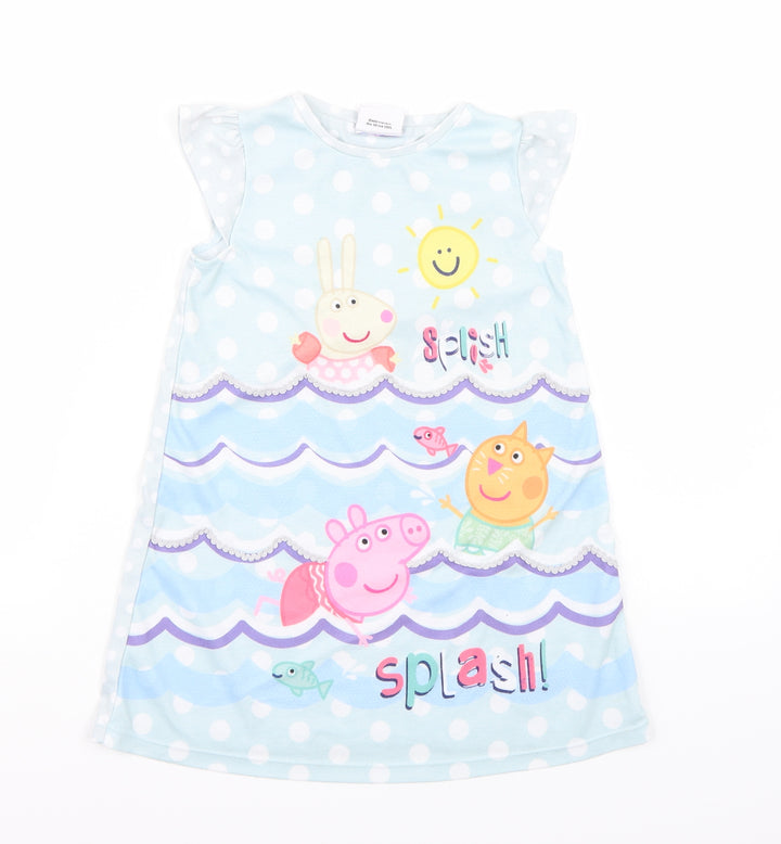 Pepper pig Girls Blue   A-Line  Size 12 Months