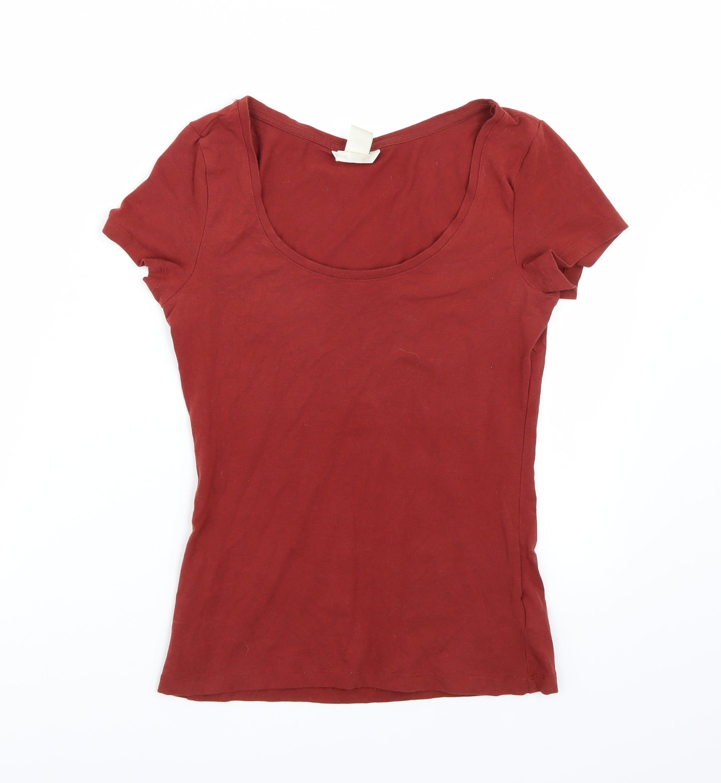 H&M Womens Brown   Basic T-Shirt Size S