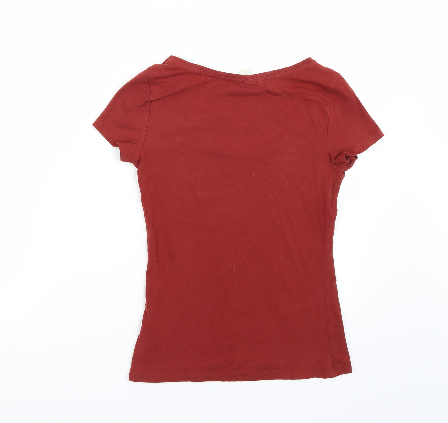 H&M Womens Brown   Basic T-Shirt Size S