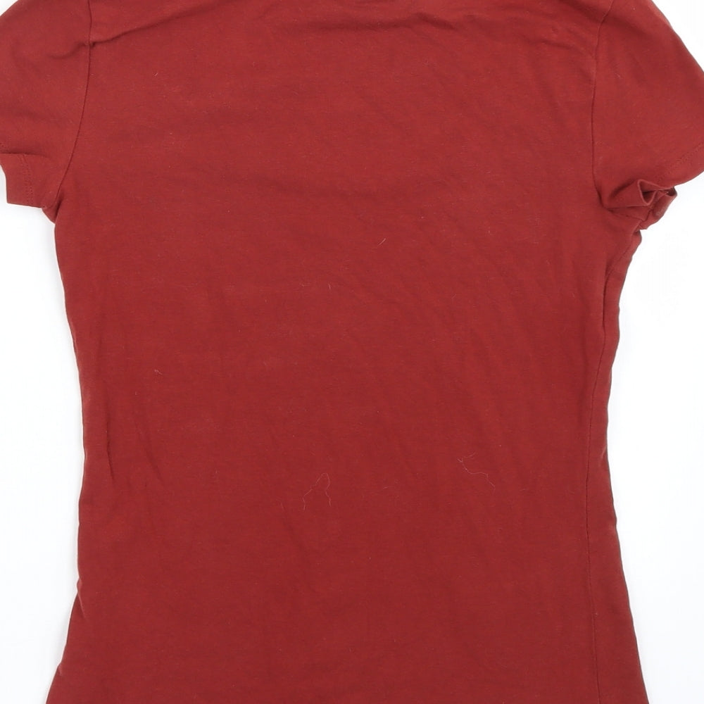 H&M Womens Brown   Basic T-Shirt Size S
