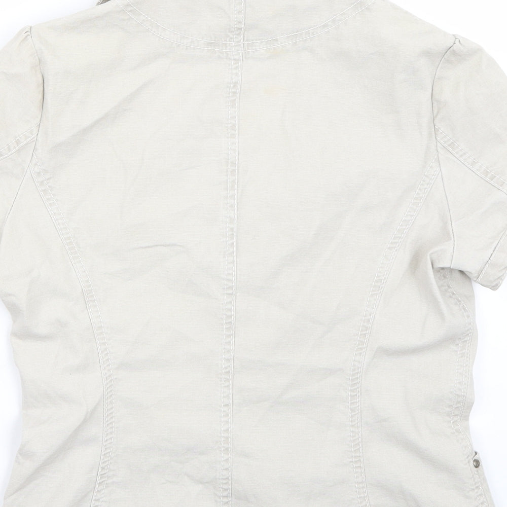 APANAGE Womens Beige   Jacket Coat Size 10