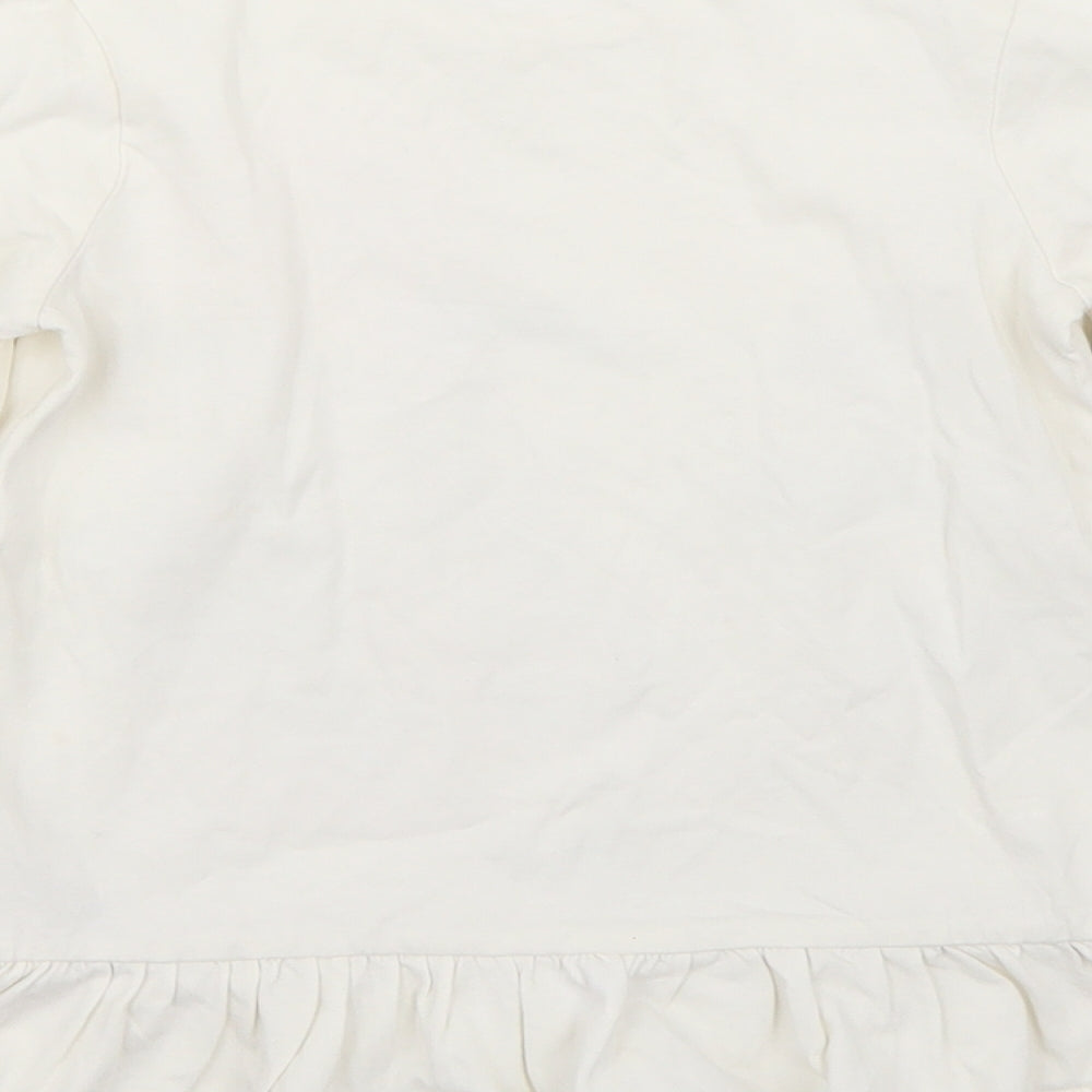 George Girls White   Basic T-Shirt Size 3-4 Years
