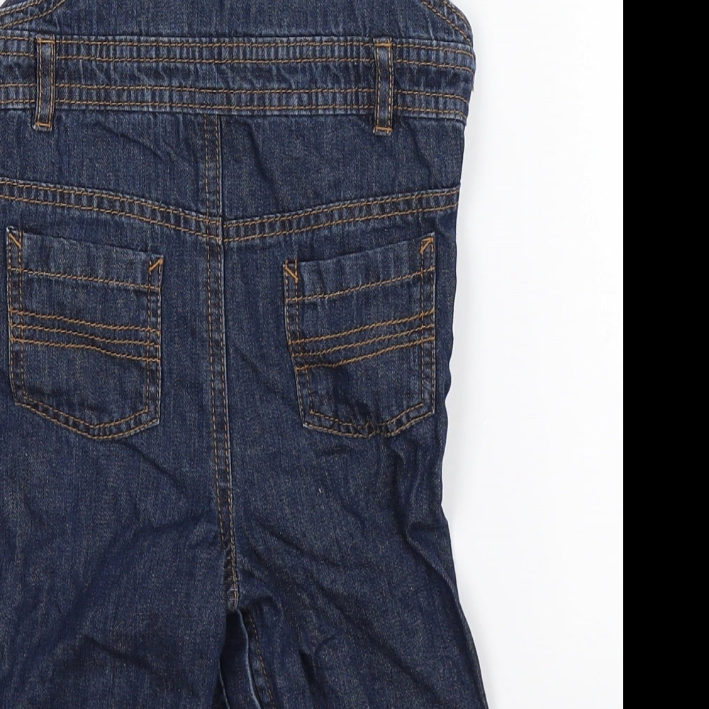Marks and Spencer Baby Blue  Denim Dungaree One-Piece Size 9-12 Months