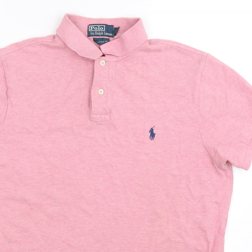 Polo Ralph Lauren Mens Pink    Polo Size L