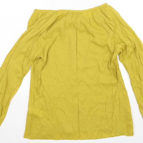 F&F Womens Yellow   Basic Blouse Size 10