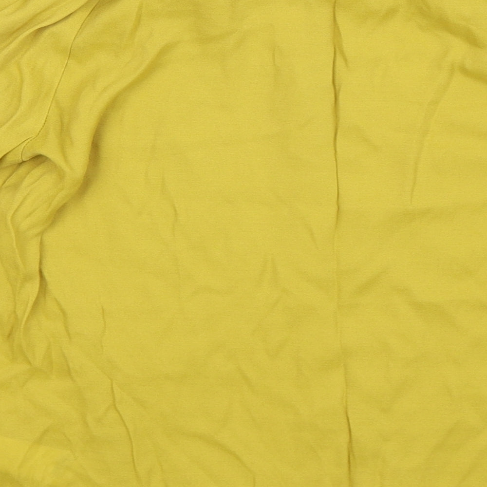 F&F Womens Yellow   Basic Blouse Size 10