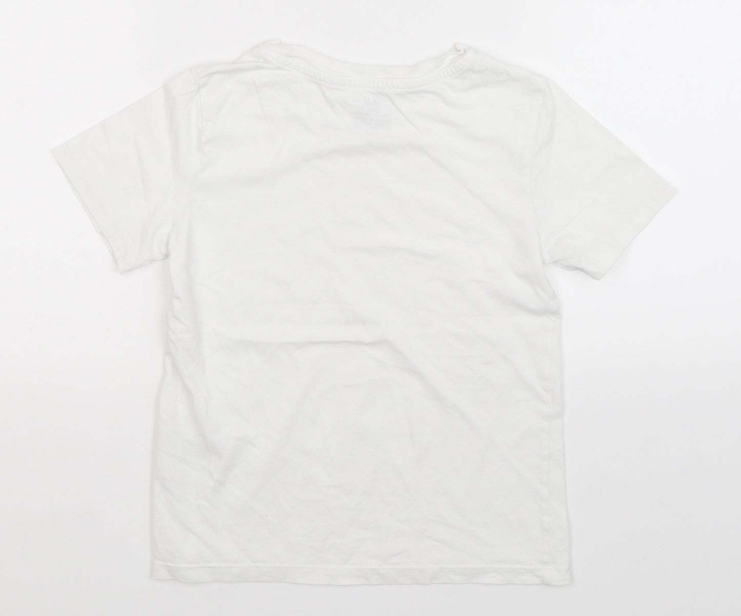 H&M Boys White   Basic T-Shirt Size 7-8 Years