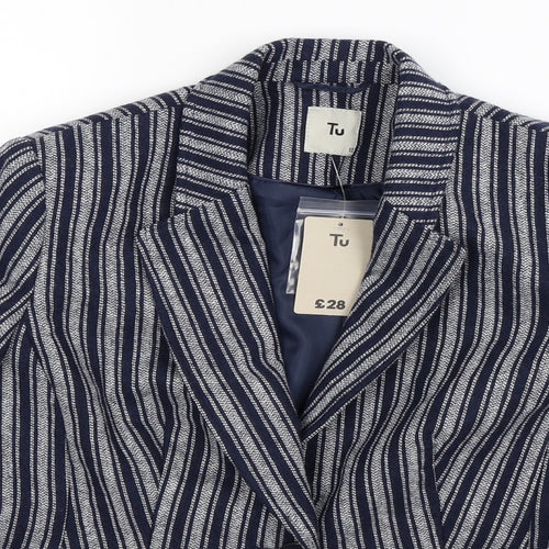 TU Womens Multicoloured Striped  Jacket Blazer Size 12
