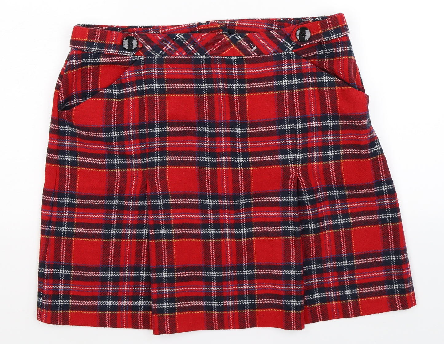 TU Womens Red Check  Mini Skirt Size 14