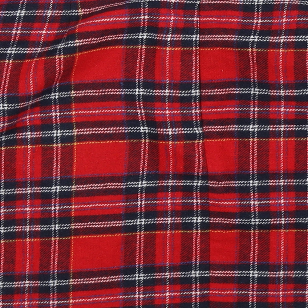 TU Womens Red Check  Mini Skirt Size 14