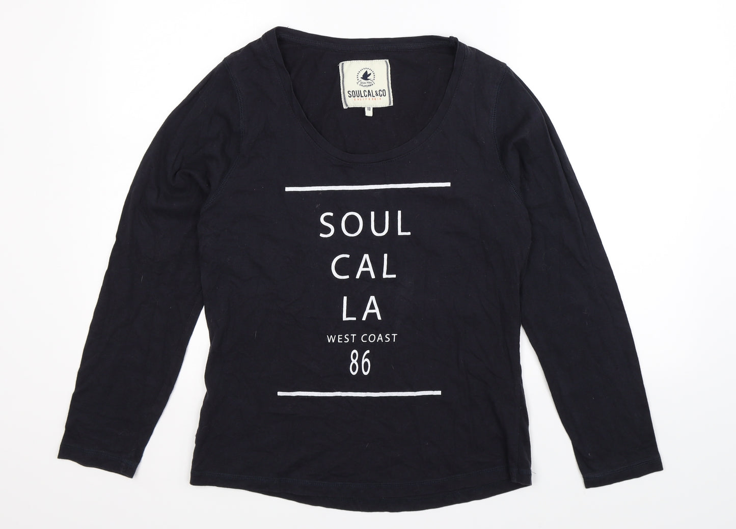 SoulCal&Co Womens Blue   Basic T-Shirt Size 18