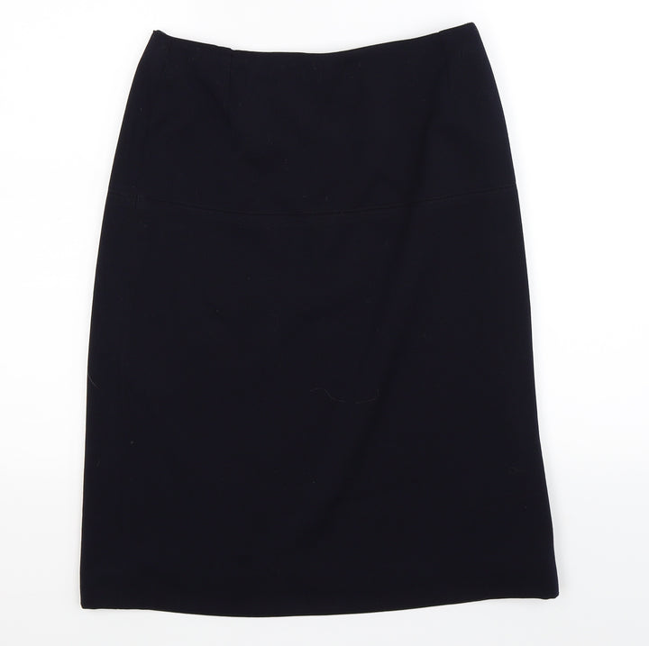 Preworn Womens Blue   Straight & Pencil Skirt Size 28 in