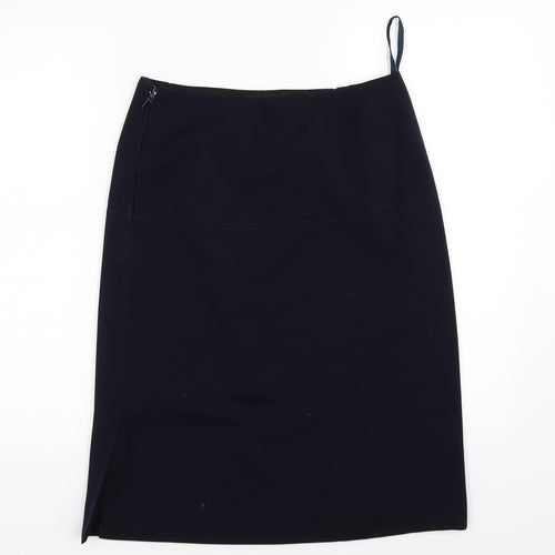 Preworn Womens Blue   Straight & Pencil Skirt Size 28 in