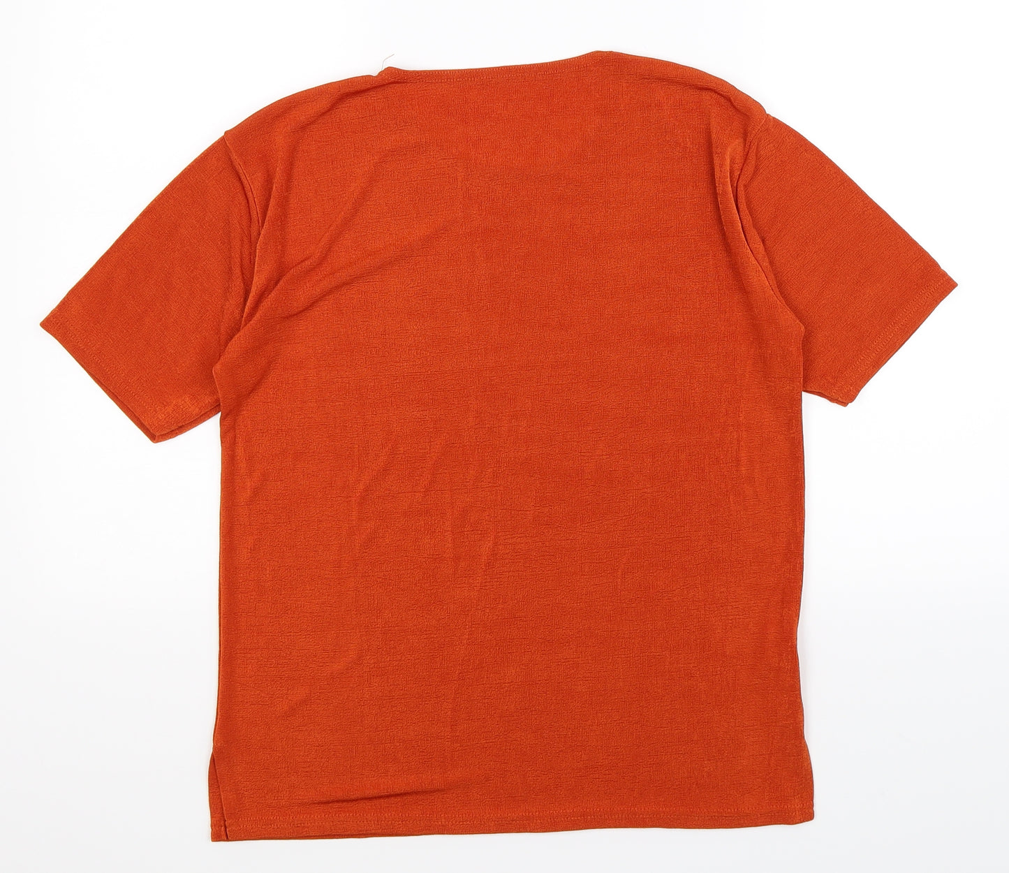 Preworn Womens Orange   Basic T-Shirt Size 12