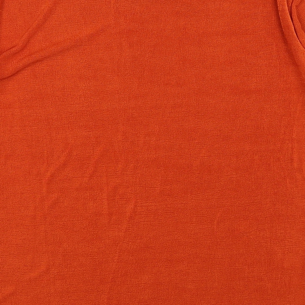 Preworn Womens Orange   Basic T-Shirt Size 12