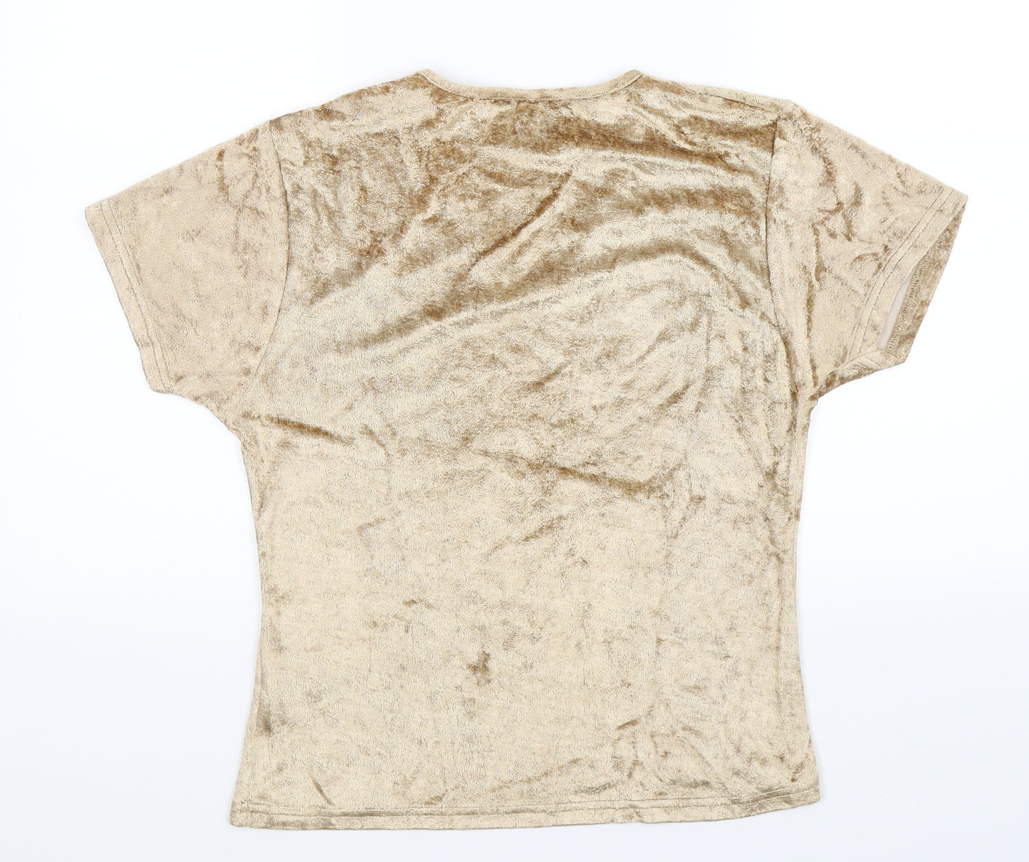 C&A Womens Gold   Basic T-Shirt Size 16