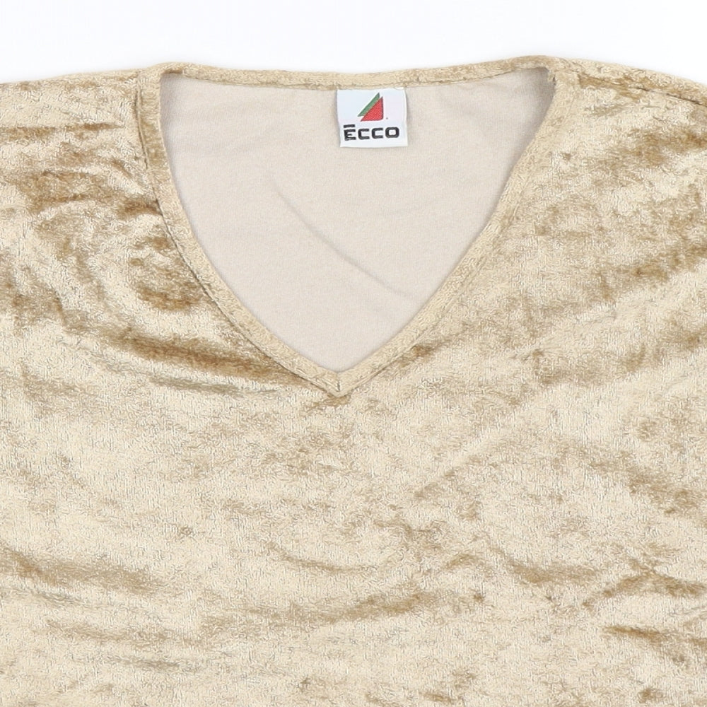 C&A Womens Gold   Basic T-Shirt Size 16