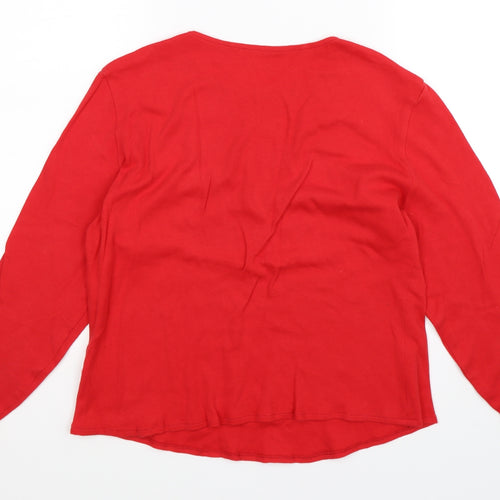Preworn Womens Red   Basic T-Shirt Size M