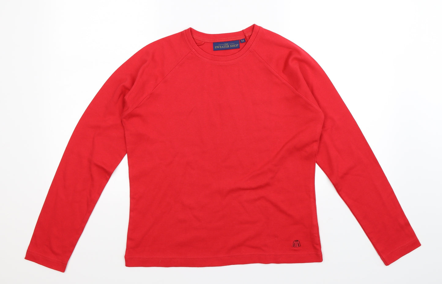 Sweater Shop Womens Red   Pullover Sweatshirt Size M