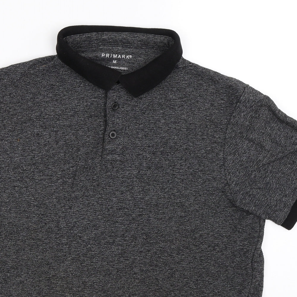 Primark Mens Grey    Polo Size M