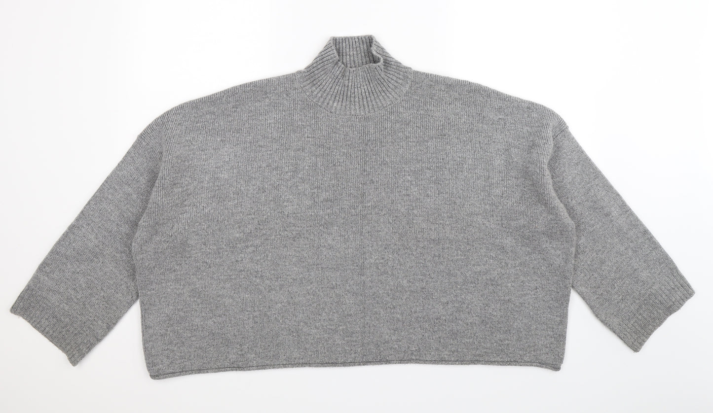 Marks and Spencer Womens Grey  Knit Pullover Jumper Size 14  - Oversized