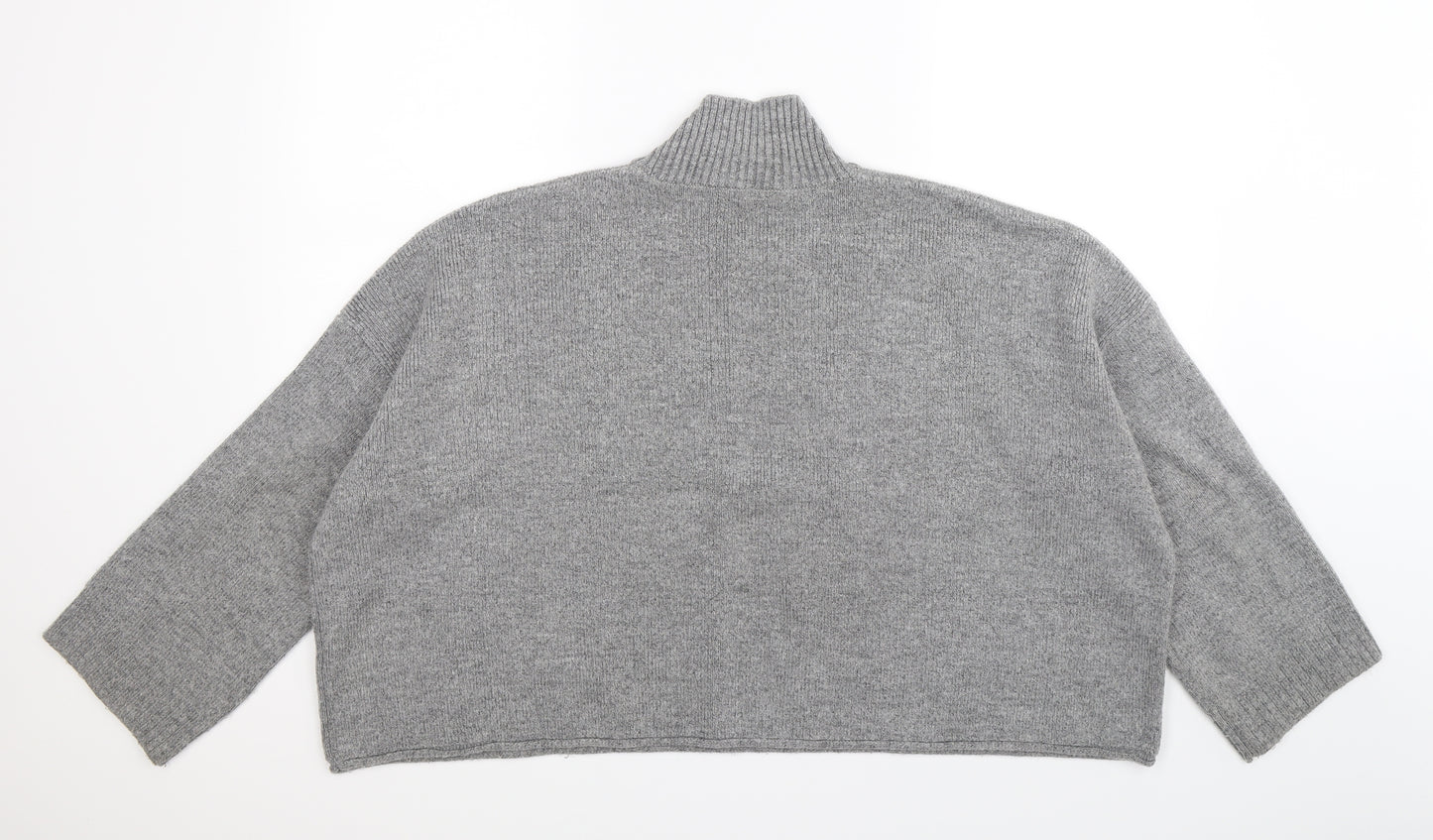 Marks and Spencer Womens Grey  Knit Pullover Jumper Size 14  - Oversized