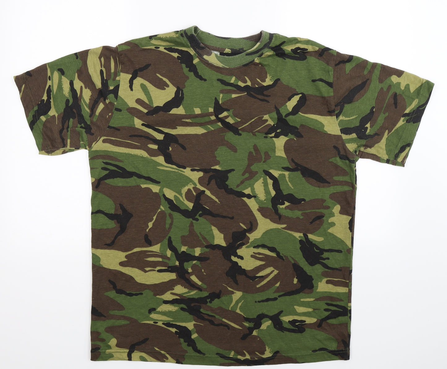Kombat Mens Multicoloured Camouflage   T-Shirt Size L