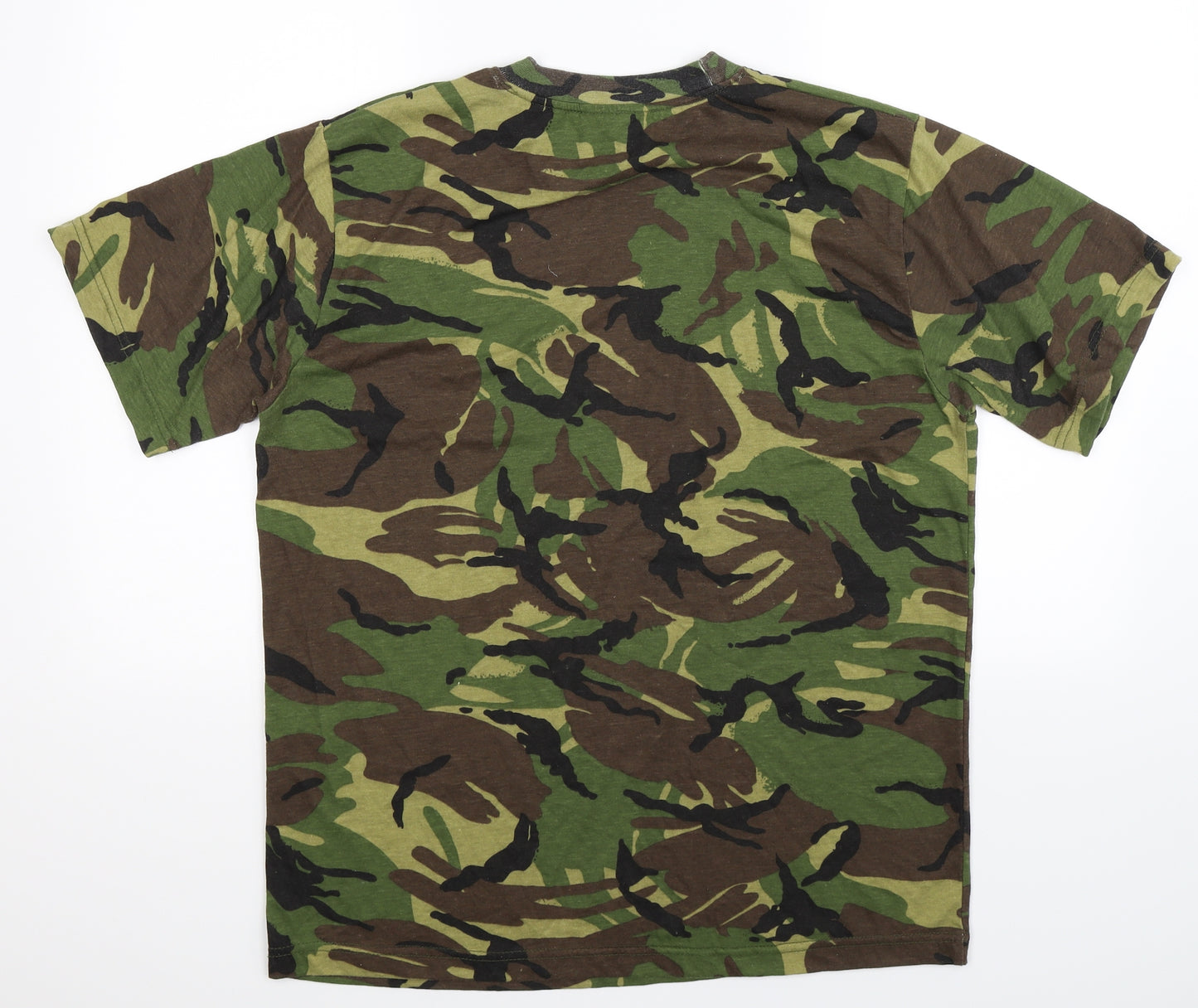 Kombat Mens Multicoloured Camouflage   T-Shirt Size L